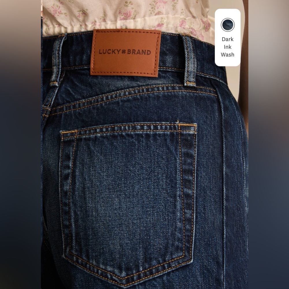 Lucky Brand Dark Blue Barrel Leg Jeans - Picture 5 of 6